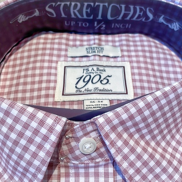 1905 Collection Stretch Slim Fit Button-Down Collar Dress Shirt - Picture 1 of 4